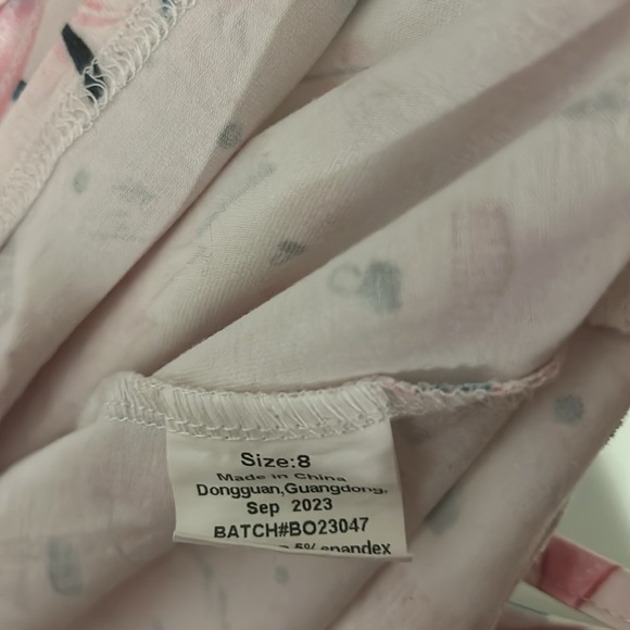 Bella & Omi Girls size 8 Pink Christmas Tree print Tunic & leggings -so adorable - Picture 8 of 8